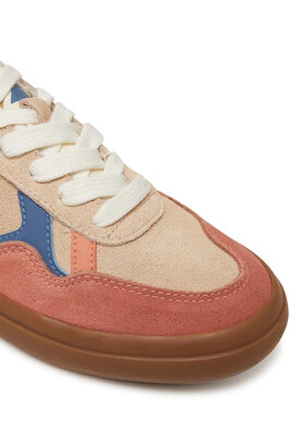 Pepe Jeans Sneakersy Travis City W PLS31592 Beżowy. Kolor: beżowy. Materiał: skóra, zamsz