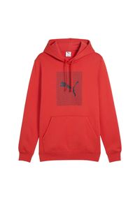 Puma - Męska Bluza Z Logo Essentials. Kolor: czerwony