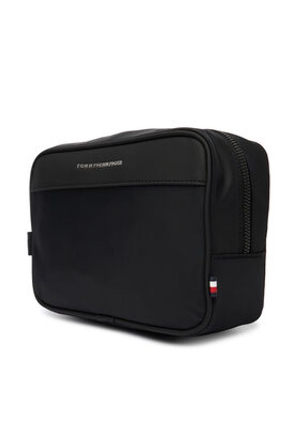 TOMMY HILFIGER - Tommy Hilfiger Kosmetyczka Th Repreve Washbag AM0AM14153 Czarny. Kolor: czarny. Materiał: materiał