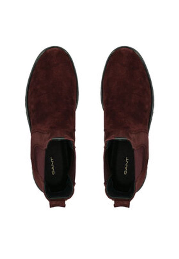 GANT - Gant Sztyblety 29553763 Bordowy. Kolor: czerwony. Materiał: zamsz, skóra