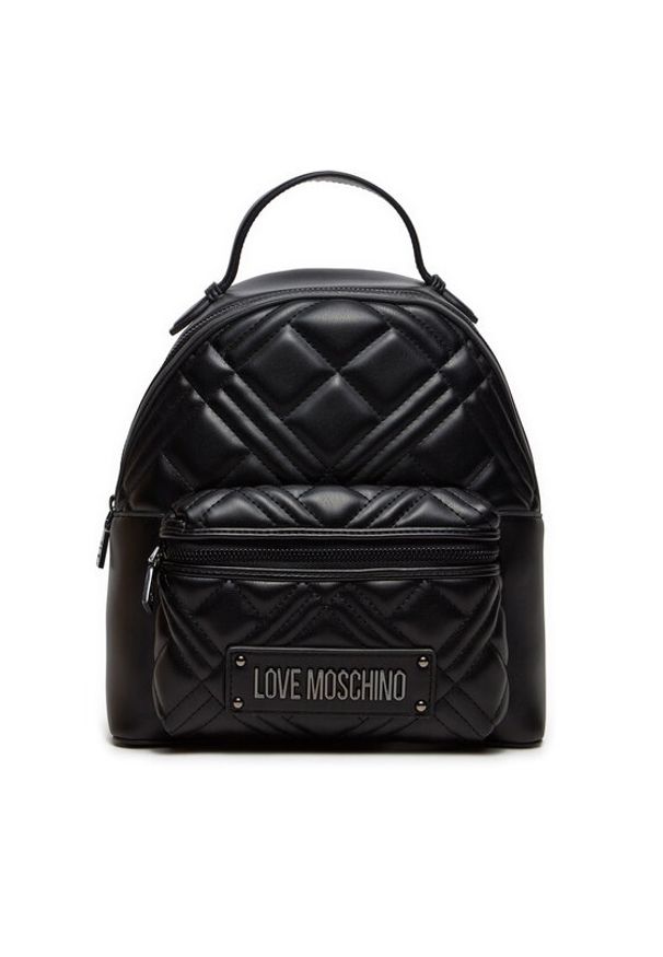 Love Moschino - LOVE MOSCHINO Plecak JC4148PP1LLA000A Czarny. Kolor: czarny. Materiał: skóra