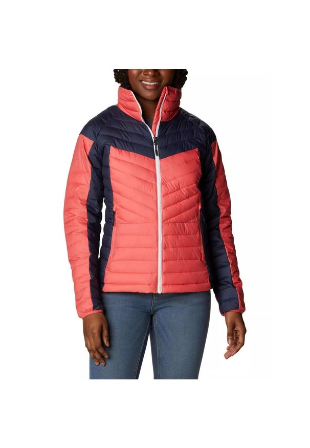 columbia - Kurtka uliczna damska Columbia Powder Lite II Full Zip. Kolor: różowy, niebieski, wielokolorowy. Długość: krótkie