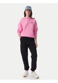 Tommy Jeans Bluza Badge DW0DW19414 Różowy jasny Boxy Fit. Kolor: różowy. Materiał: bawełna #3
