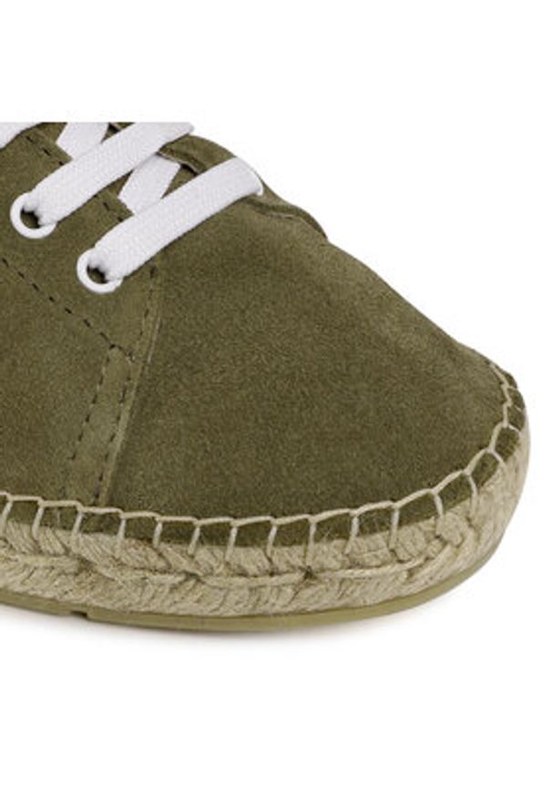 QUAZI Espadryle QZ-63-04-000621 Zielony. Kolor: zielony. Materiał: zamsz, skóra