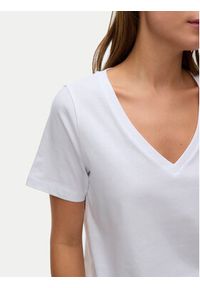Vero Moda T-Shirt Paulina 10342926 Biały Regular Fit. Kolor: biały. Materiał: bawełna #3