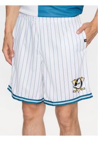 47 Brand Szorty sportowe Anaheim Ducks Pinstriped 47 Grafton Shorts Biały Regular Fit. Kolor: biały. Materiał: syntetyk. Styl: sportowy #1