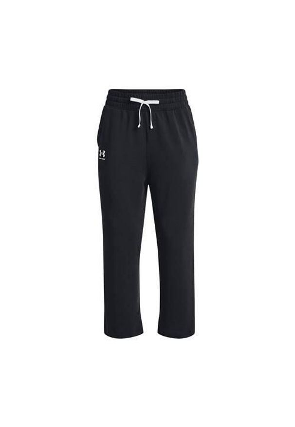 Spodnie sportowe damskie Under Armour 1377000001. Kolor: czarny. Materiał: dresówka. Długość: długie