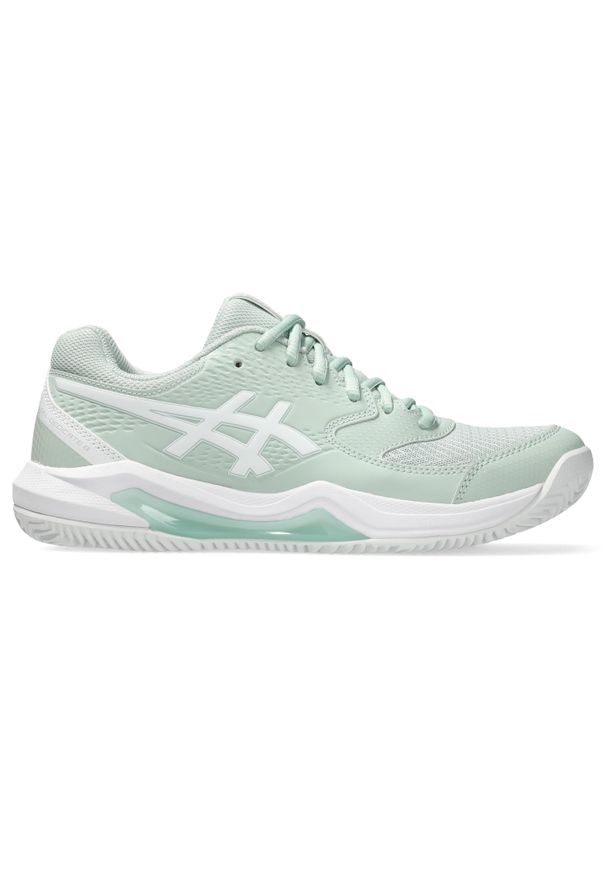 Damskie buty do tenisa Asics Gel-Dedicate 8 Clay. Kolor: szary, biały, wielokolorowy. Sport: tenis