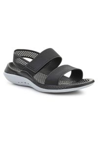 Sandały Crocs LiteRide 360 Sandal W 206711-02G czarne. Kolor: czarny. Materiał: materiał, syntetyk