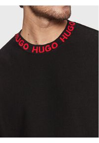 Hugo Sweter Smarlo 50474813 Czarny Regular Fit. Kolor: czarny. Materiał: bawełna