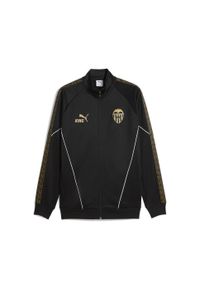 Puma - Męska kurtka Valencia CF KING Anthem PUMA Black Victory Gold Beige. Kolor: czarny, beżowy, wielokolorowy