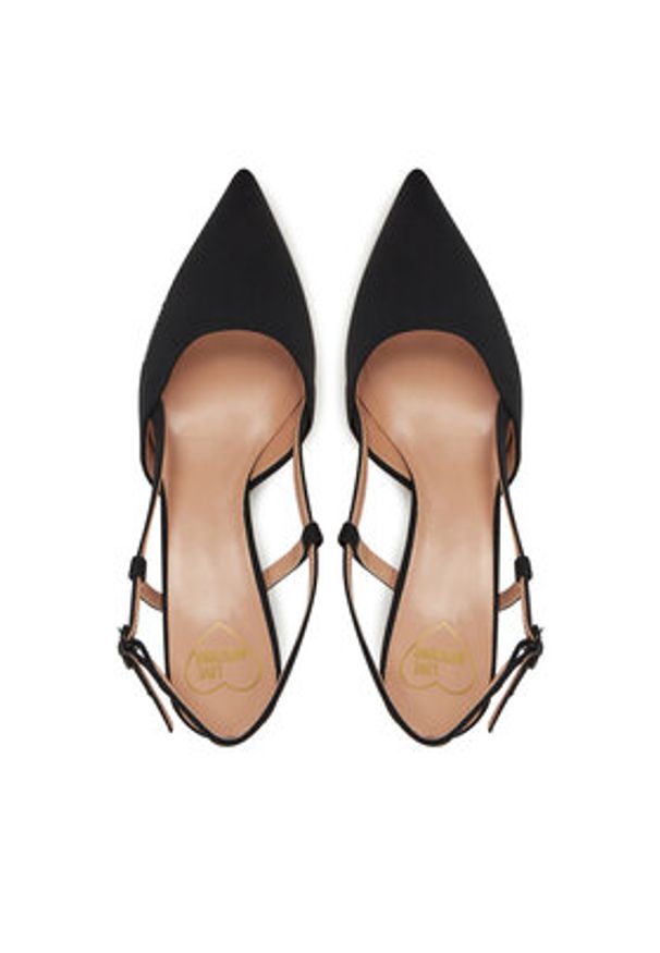Love Moschino - LOVE MOSCHINO Sandały JA10627G0MIMX000 Czarny. Kolor: czarny. Materiał: materiał