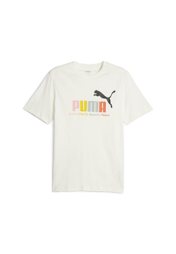 Koszulka z krótkim rękawem Męska Puma Ess+ Biały. Kolor: biały. Długość rękawa: krótki rękaw. Długość: krótkie. Sport: joga i pilates