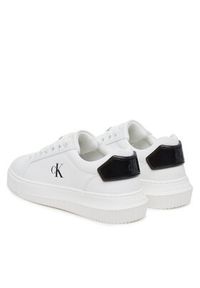 Calvin Klein Jeans Sneakersy Chunky Cupsole Ru Patch Lth Wn YW0YW01846 Biały. Kolor: biały. Materiał: skóra #4