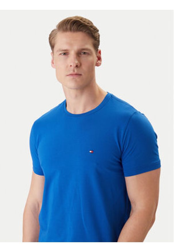 TOMMY HILFIGER - Tommy Hilfiger T-Shirt MW0MW10800 Niebieski. Kolor: niebieski. Materiał: bawełna