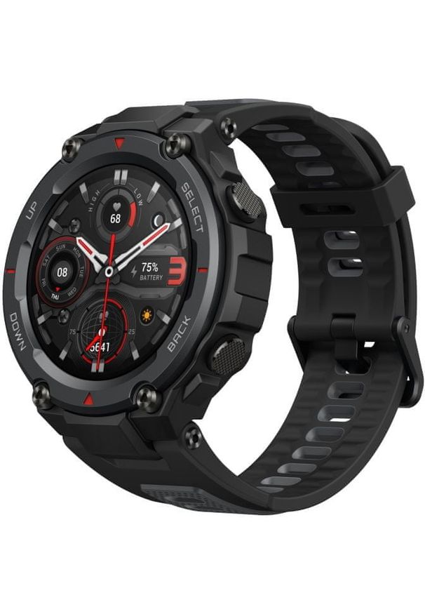 AMAZFIT - Amazfit smartwach T-Rex Pro, Meteorite Black. Rodzaj zegarka: smartwatch. Kolor: czarny. Styl: militarny, sportowy