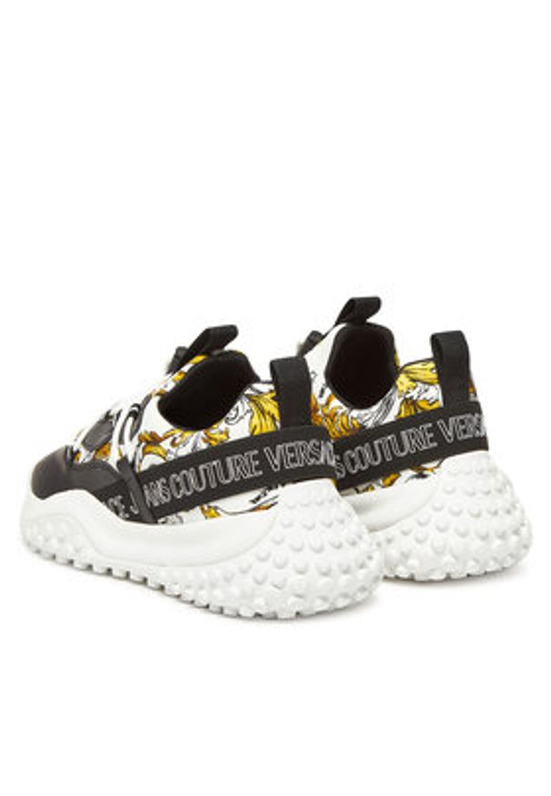 Versace Jeans Couture Sneakersy 78YA3SN2 Biały. Kolor: biały. Materiał: materiał