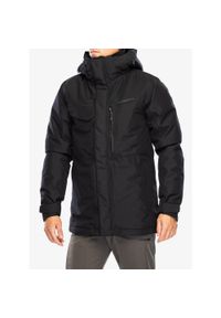 Kurtka ocieplana męska Didriksons Stefan Jacket. Kolor: czarny. Sport: turystyka piesza