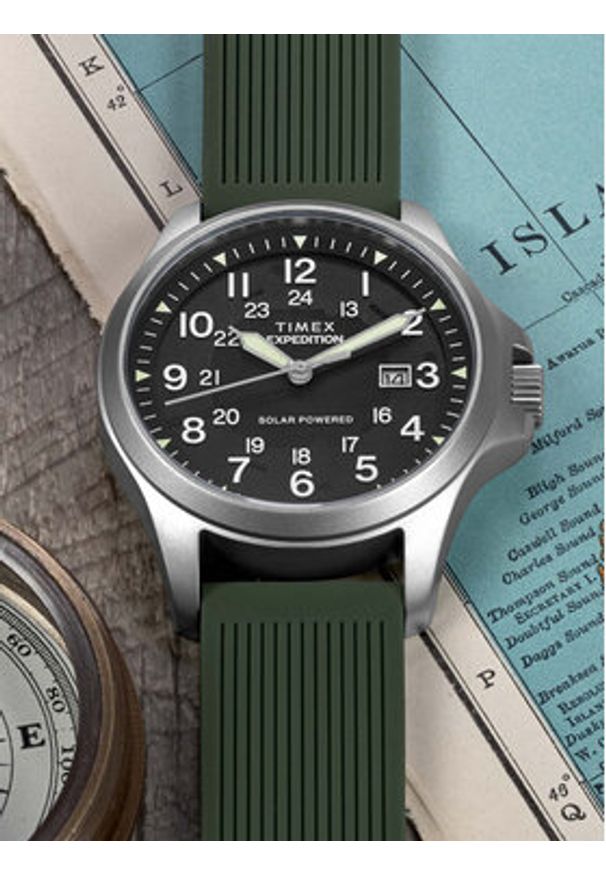 Timex Zegarek Expedition® Field Post Solar TW2Y31600 Zielony. Kolor: zielony