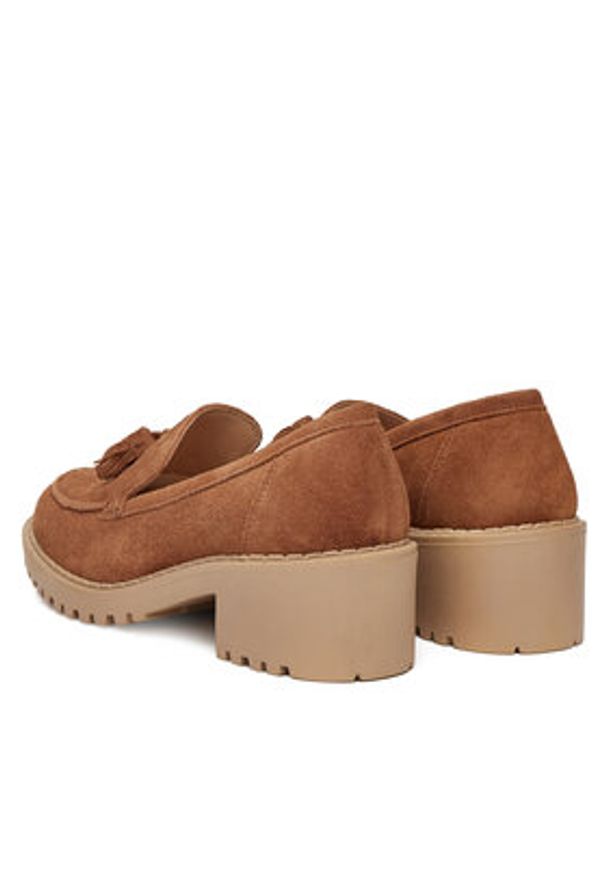 Lasocki Loafersy WB-RONA-21 Brązowy. Kolor: brązowy. Materiał: zamsz, skóra