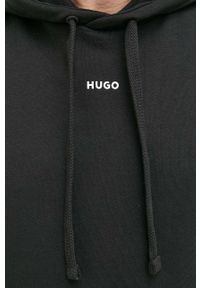 Hugo - HUGO dres bawełniany kolor czarny. Kolor: czarny. Materiał: dresówka, bawełna #6