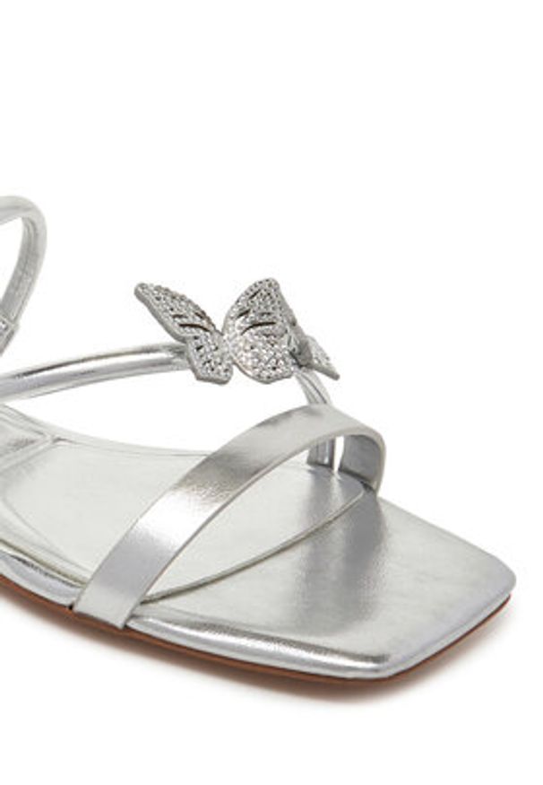 Aldo Klapki Flyhigh 13966745 Srebrny. Kolor: srebrny. Materiał: skóra