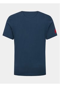 La Martina T-Shirt WMR304 JS206 Granatowy Regular Fit. Kolor: niebieski. Materiał: bawełna