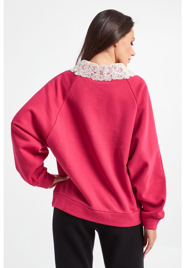 Ermanno Firenze - BLUZA ERMANNO FIRENZE. Materiał: koronka. Wzór: koronka, aplikacja, nadruk