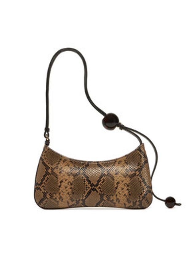 JACQUEMUS Torebka Le Bisou Perle 231BA057-3198 Brązowy. Kolor: brązowy. Materiał: skórzane