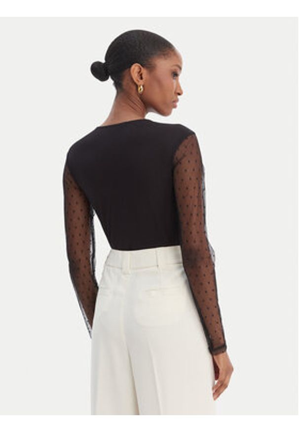 Morgan Body 261-TPLAZA Czarny Slim Fit. Kolor: czarny. Materiał: syntetyk