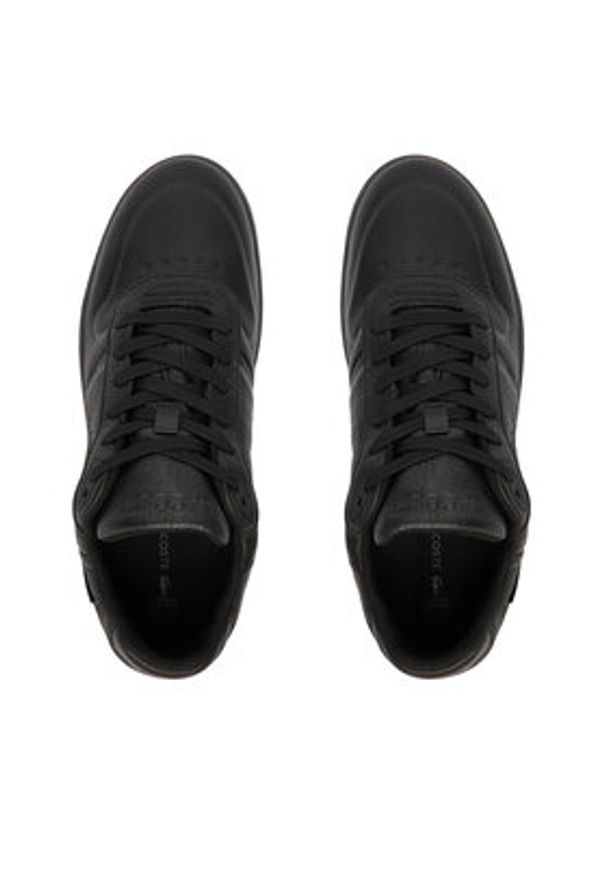 Lacoste Sneakersy T-Clip Shield 7-50SMA0192 Czarny. Kolor: czarny. Materiał: skóra