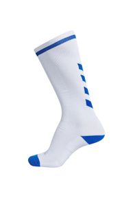 Skarpety sportowe dla dorosłych Hummel Elite Indoor Sock High. Kolor: biały, niebieski, wielokolorowy