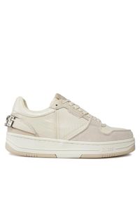 Guess Sneakersy Ancona Low FMPANC PEL12 Écru. Materiał: skóra