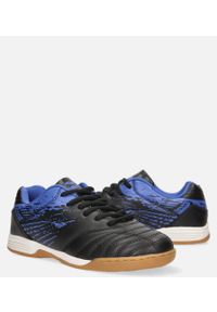 Casu - Czarne buty sportowe halówki sznurowane casu b1901b-3. Kolor: czarny, wielokolorowy, niebieski