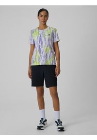 4f - 4F Koszulka kolarska damska - multikolor L. Kolor: wielokolorowy. Materiał: dzianina, materiał, włókno. Sport: kolarstwo #2