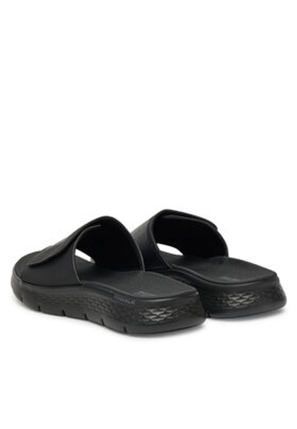 skechers - Skechers Klapki Go Walk Flex Sandal-Sandbar 229204/BBK Czarny. Kolor: czarny. Materiał: syntetyk