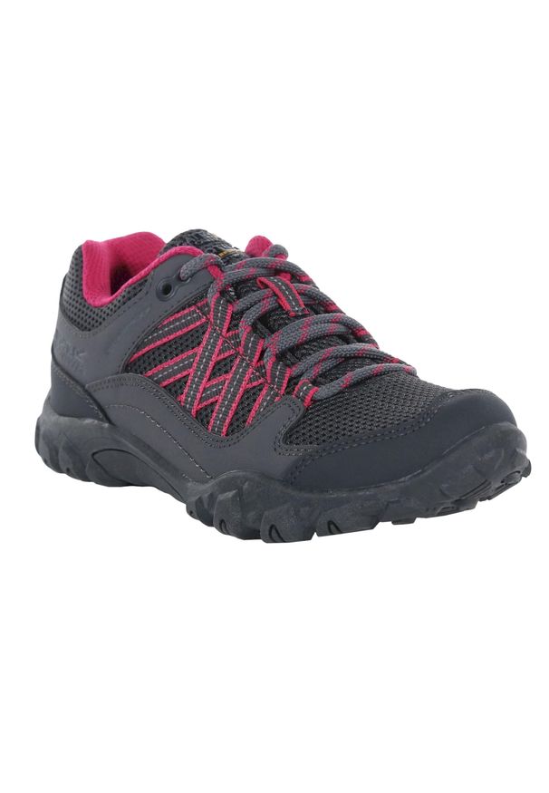 Regatta - Dziecięce Buty Trekkingowe Edgepoint Low. Kolor: różowy. Sport: turystyka piesza