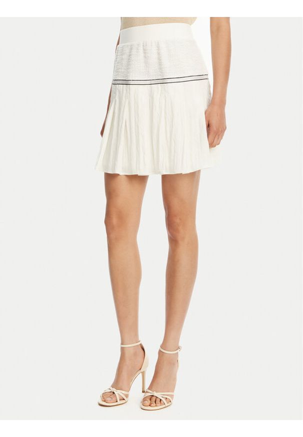 Liu Jo Sport Spódnica mini TA5124 J4894 Biały Regular Fit. Kolor: biały. Materiał: syntetyk, bawełna. Styl: sportowy