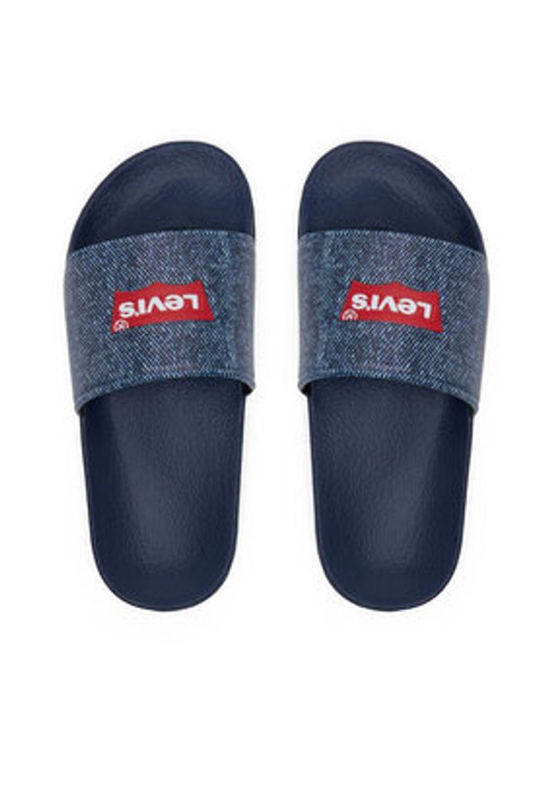 Levi's® Klapki Pool S VPOL0234S Granatowy. Kolor: niebieski