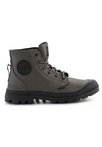 Buty Palladium Pampa Hi Supply Lth 77963-213-M czarne. Okazja: na co dzień. Zapięcie: sznurówki. Kolor: czarny. Materiał: skóra, guma