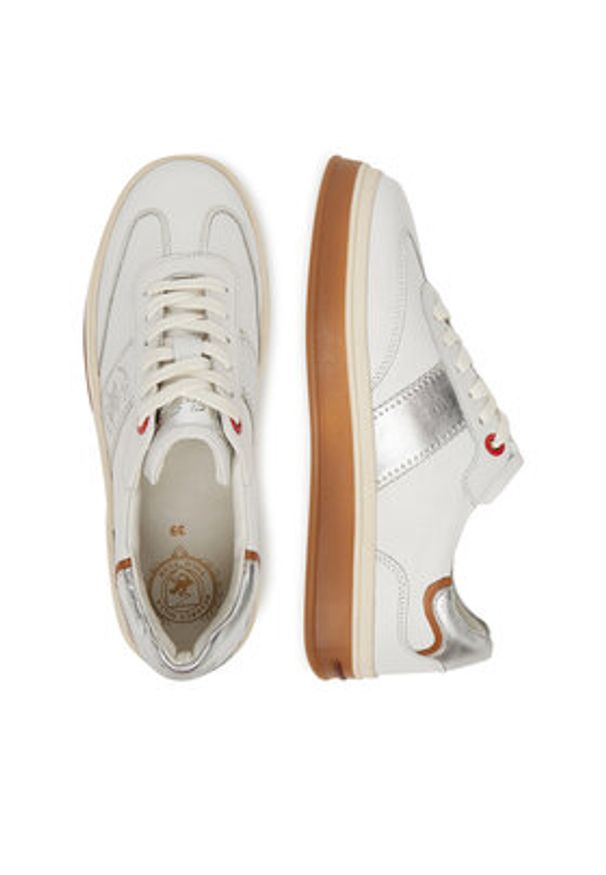 Beverly Hills Polo Club Sneakersy WI34-3410-17438-01 Biały. Kolor: biały. Materiał: skóra