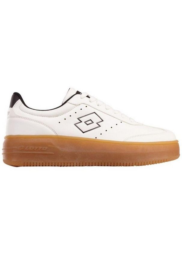 LOTTO - Damskie Buty Sportowe Iskar Ze Skóry Syntetycznej. Kolor: czarny, wielokolorowy, biały. Materiał: skóra, syntetyk. Sezon: zima. Styl: sportowy