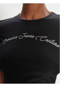 Versace Jeans Couture T-Shirt 79HAH6A2 N0008 Czarny Slim Fit. Kolor: czarny. Materiał: syntetyk #3