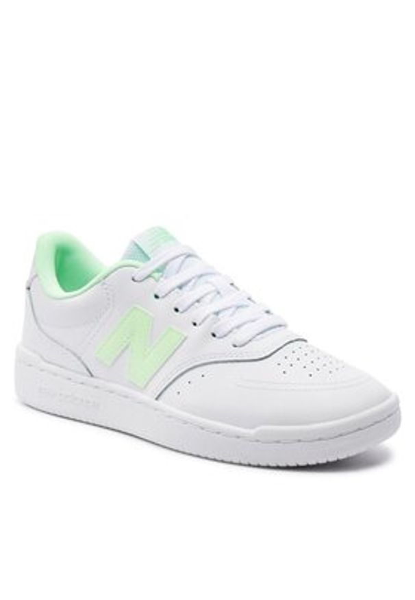 New Balance Sneakersy BBW80WMG Biały. Kolor: biały. Materiał: skóra