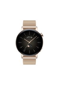 HUAWEI - Smartwatch Huawei Watch GT 3 42mm Elegant. Rodzaj zegarka: smartwatch. Materiał: skóra. Styl: klasyczny, sportowy