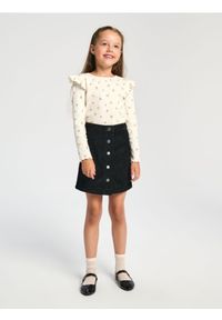 Sinsay - Koszulka z długimi rękawami 2 pack - kremowy. Kolor: kremowy. Materiał: materiał, prążkowany. Długość rękawa: długi rękaw. Długość: długie #1