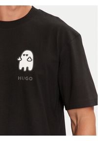 Hugo T-Shirt Dicatiko 50532325 Czarny Relaxed Fit. Kolor: czarny. Materiał: bawełna