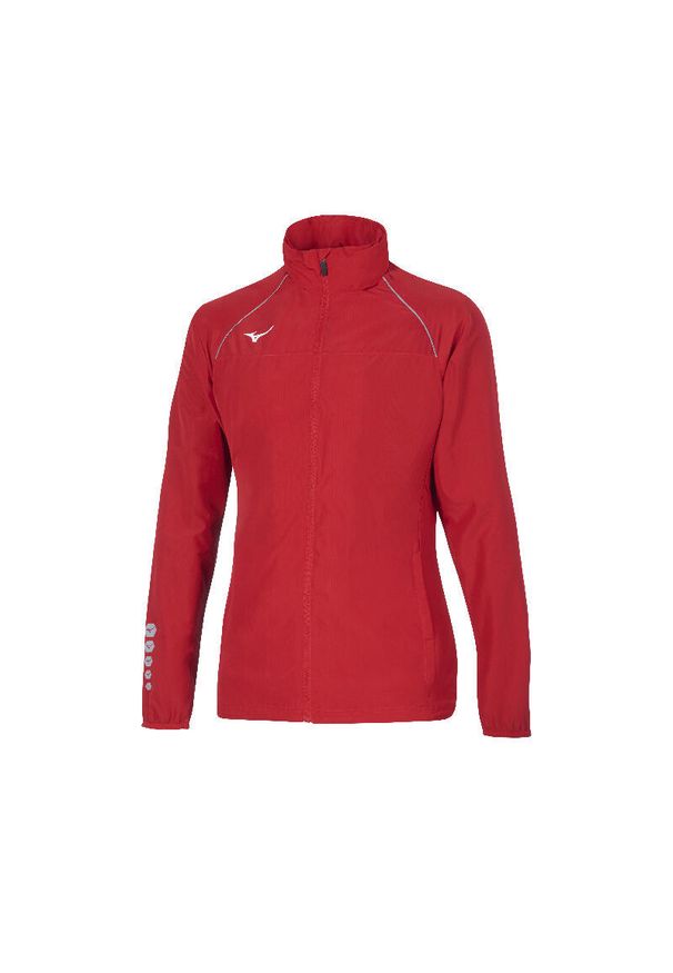 Kurtka do biegania damska Mizuno Uni osaka Wind. Kolor: czerwony. Sport: bieganie