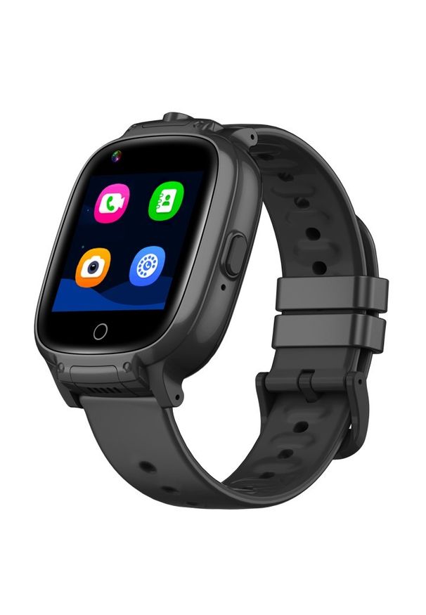 GARETT - Smartwatch Garett Kids Twin 4G czarny. Rodzaj zegarka: smartwatch. Kolor: czarny. Styl: młodzieżowy, klasyczny