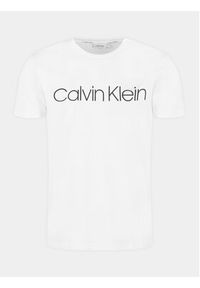 Calvin Klein T-Shirt Front Logo K10K104063 Biały Regular Fit. Kolor: biały. Materiał: bawełna #4